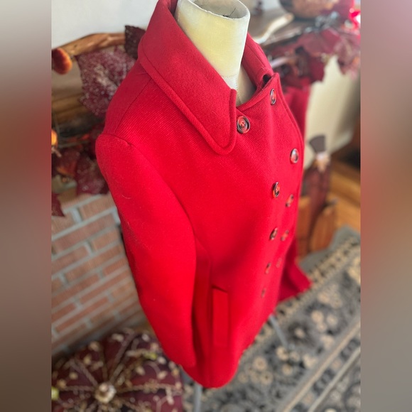 RED VINTAGE VIRGIN WOOL PANTSUIT - Picture 7 of 16